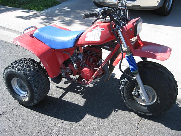 honda atc 250r dirt bike conversion